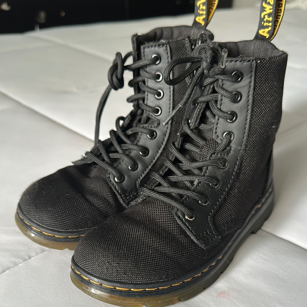 Black Lace-Up Boots